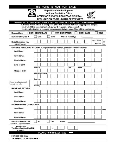 psa birth certificate application form|philippine birth certificate application form.
